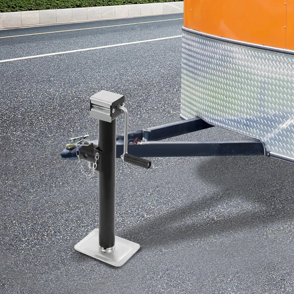 NaMaSyo Supporti per rimorchio, 1000 kg, supporto per rimorchio con manovella, ruota di supporto, supporto per carichi pesanti, supporto per manovella per rimorchi
