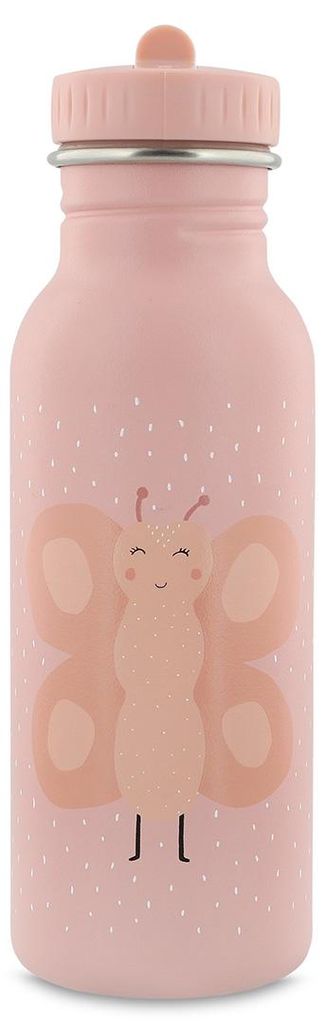 Trixie Trinkflasche Edelstahl Kinder 500ml Mrs. Butterfly rosa Schmetterling
