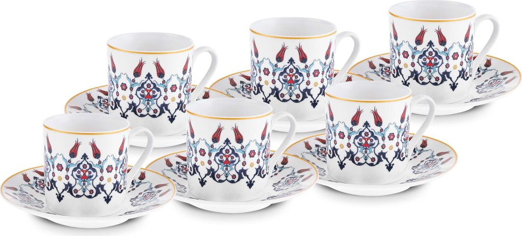 Karaca Haliç Tassen-Set für 6 Personen, 80 ml