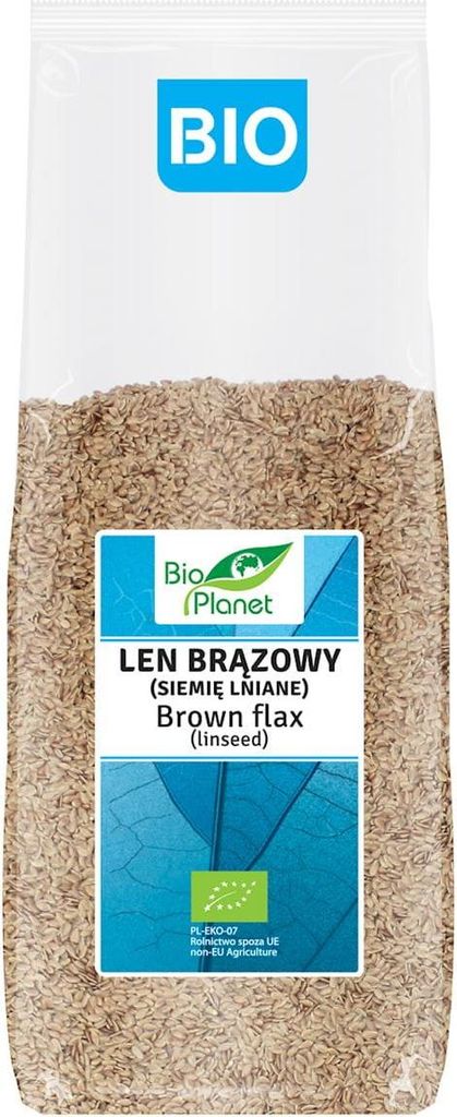 LEN BRĄZOWY (SIEMIĘ LNIANE) BIO 1 kg - BIO PLANET