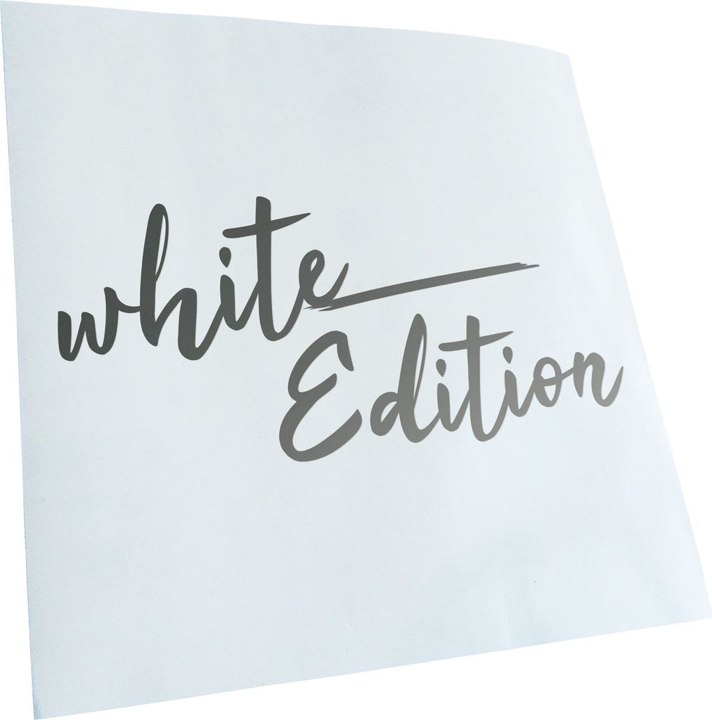 Kiwistar - Autoaufkleber - White Edition - Silber - 40x18cm - Aufkleber für Auto, Laptop, Fahrrad, LKW, Motorrad mehrfarbig JDM Decal Racing