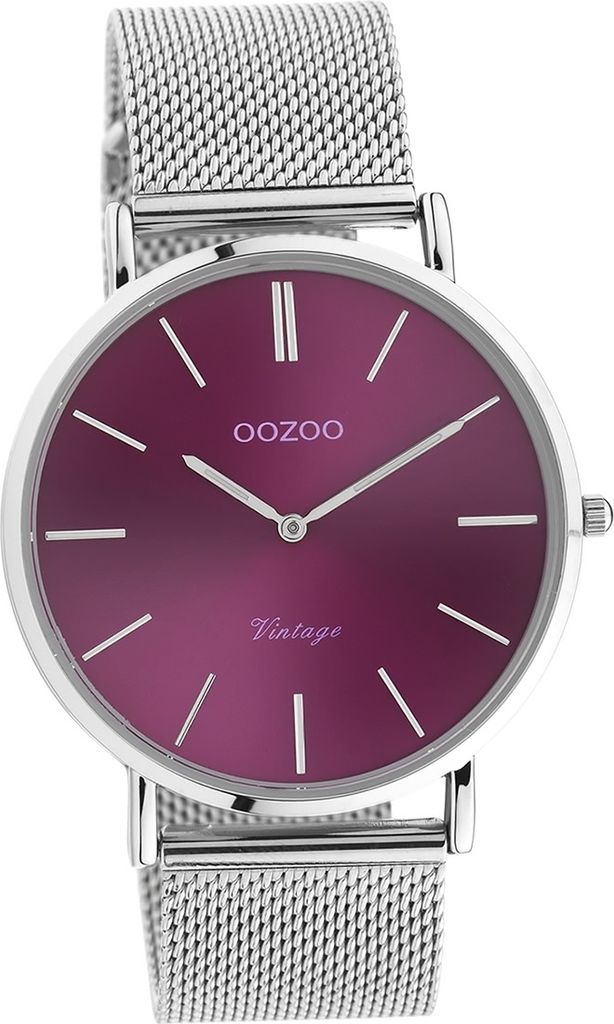 Oozoo Metall Damen Uhr Analog Quarzuhr Armband silber Vintage Series D2UOC10870