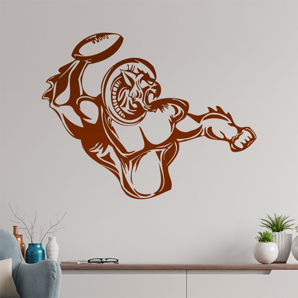 Football Biest Wandtattoo in 6 Größen - Wandaufkleber Wall Sticker - Dekoration, Küche, Wohnzimmer, Schlafzimmer, Badezimmer