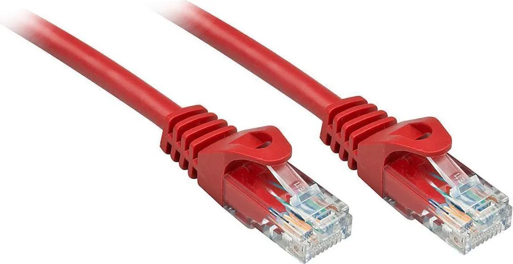 Lindy 48181 Cavo di base Cat6 U/UTP, rot, 0,50 m