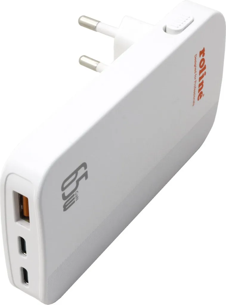 Chargeur Voyage USB-C 65W Compact : Idéal pour Laptop et Tablette