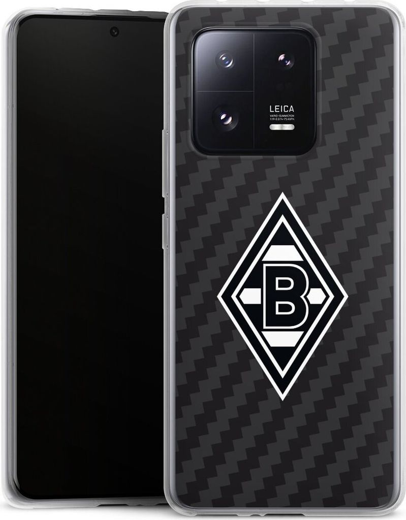 DeinDesign Handyhülle für Xiaomi 13 Pro Silikon Hülle Case Smartphone Schutzhülle Borussia Mönchengladbach Carbon Gladbach
