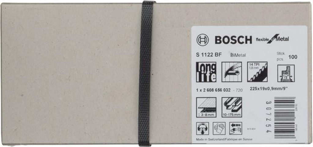 Säbelsägeblatt S 1122 BF Flexible for Metal, 100er-Pack Produktbild 