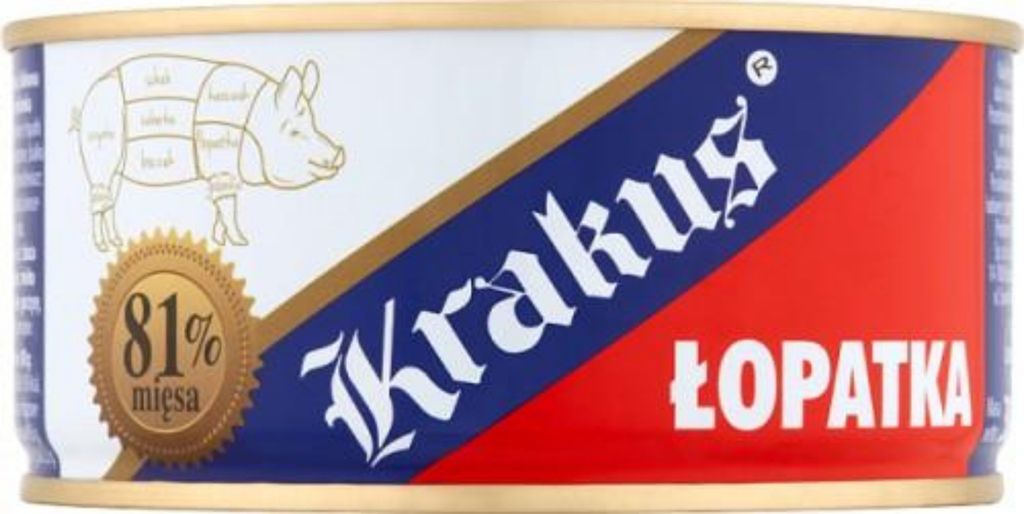 Konserwa Łopatka Wieprzowa KRAKUS 300G PUSZKA NAJWYŻSZA Zdjęcie produktu 