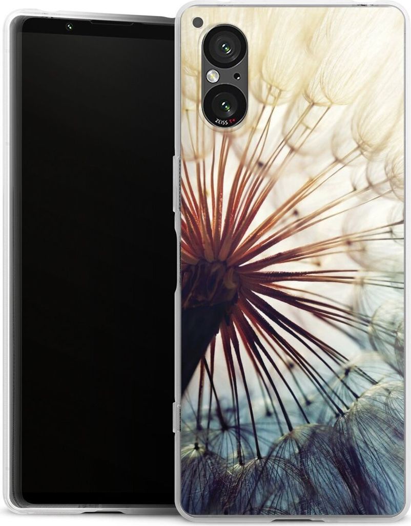 DeinDesign Handyhülle für Sony Xperia 5 V Silikon Hülle Case Smartphone Schutzhülle Blumen Fotografie Pusteblume