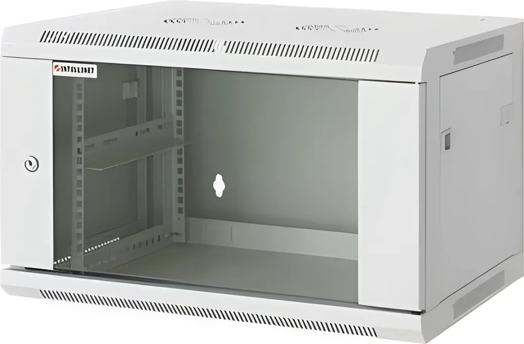 Baie de brassage 15U 600x600mm grise pour rangement réseau Pro