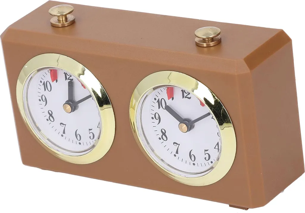 Pendule d'échecs mécanique pour jouer sans pile et éviter les pannes