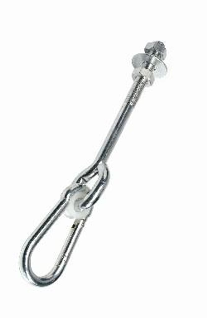 Sicherheits-Schaukelhaken M12 160 mm mit Karabiner & Produktbild 