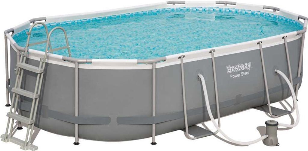 Piscina Power Steel Ovale Con Telaio Portante Immagine del prodotto 