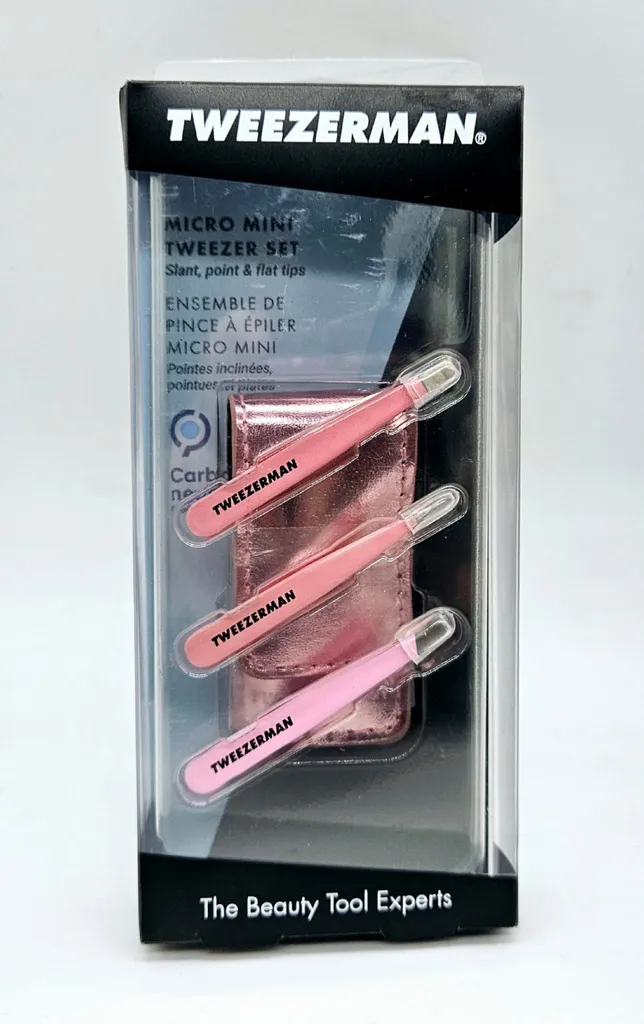 Kit d'Épilation Sourcils de Poche Micro Mini Tweezer Set Inoxydable