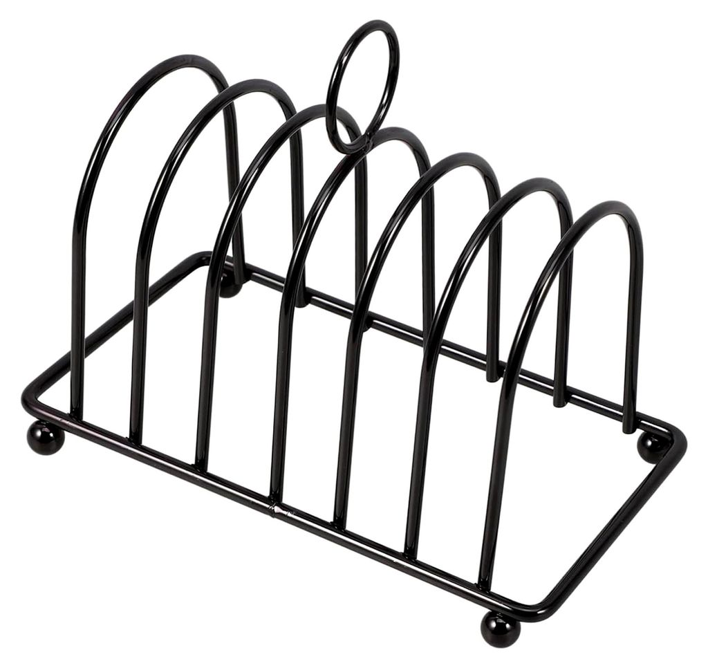 Edelstahl Toastbrothalter mit Scheibenschlitzen – Multifunktionales Brotgitter für die Küche und Bäckerei – Platzsparendes Brotregal für To...
