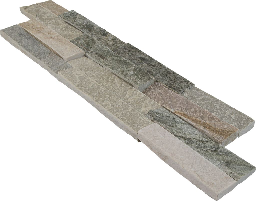 HEXIM Naturstein Wandverblender - für den Innen- und Außenbereich, hohe Lebensdauer - (Klinkerriemchen Beige Mix, 1 Packung) Natursteinplatten Kl...