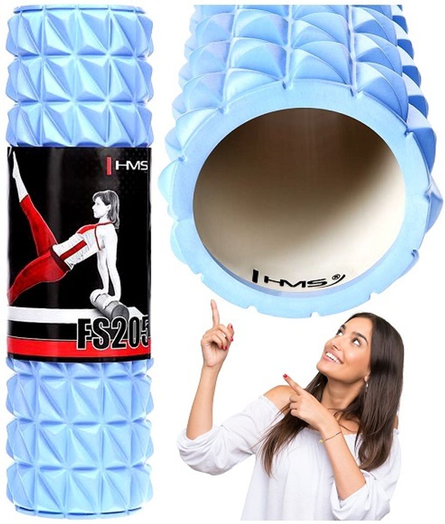 Fitness válec HMS FS205 45 cm, modrý Obrázek produktu 8