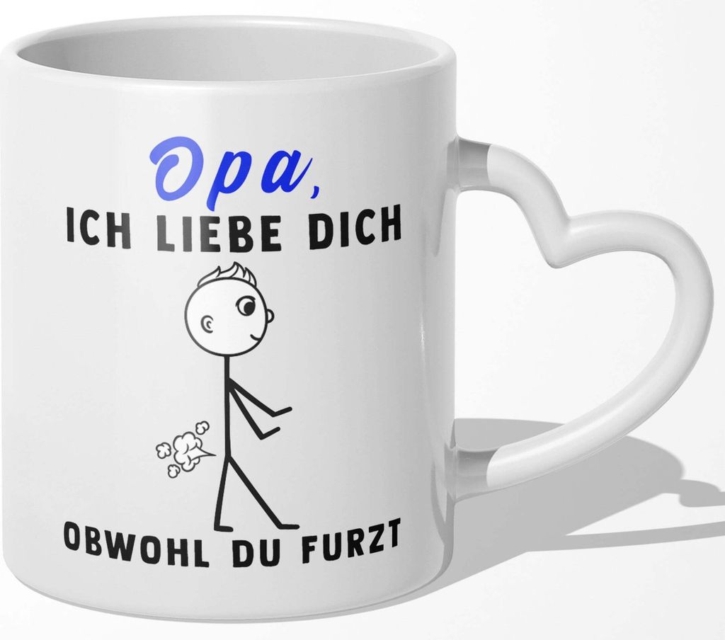 22Feels Opa Geschenk Geburtstag Grossvater Tasse Ich Liebe Dich Obwohl Weihnachten Rentner Kaffeetasse Männer Herrentag Haferl Beste Grosseltern (...