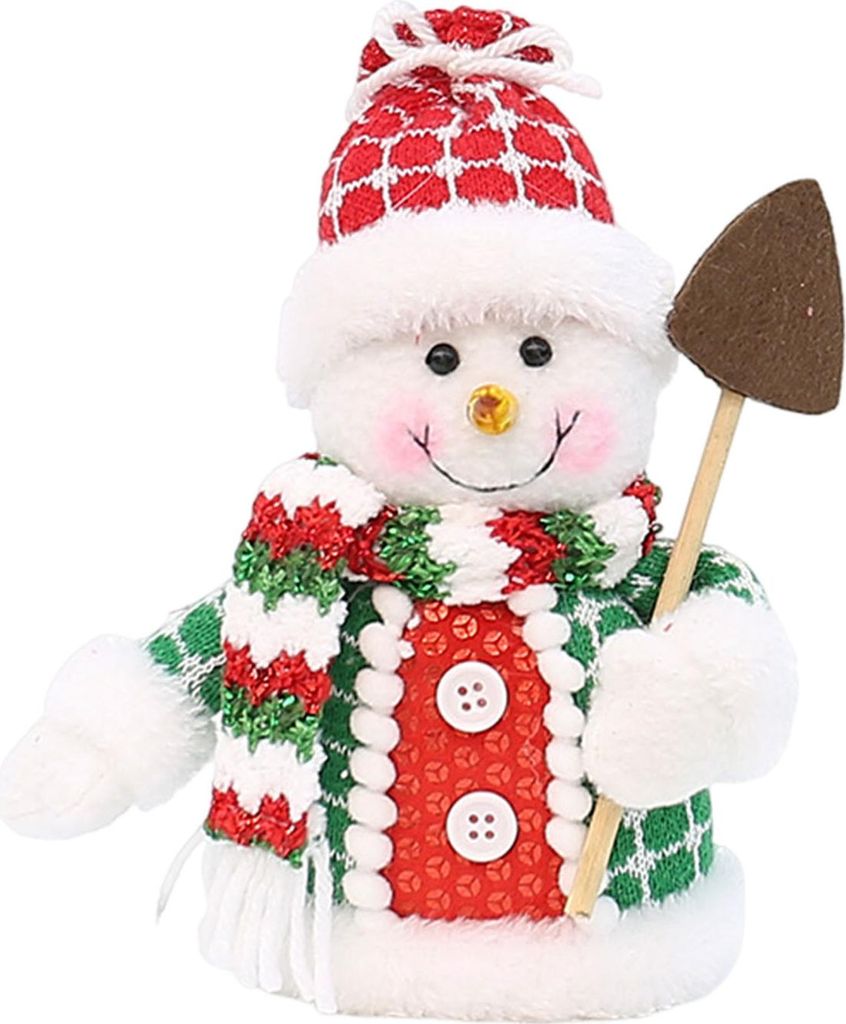 Weihnachtsdekoration Rentier-Schneemann-Ornament, festliche Hängedekoration im Cartoon-Stil für Zuhause, Party, Weihnachtsbaum, drinnen und draußen
