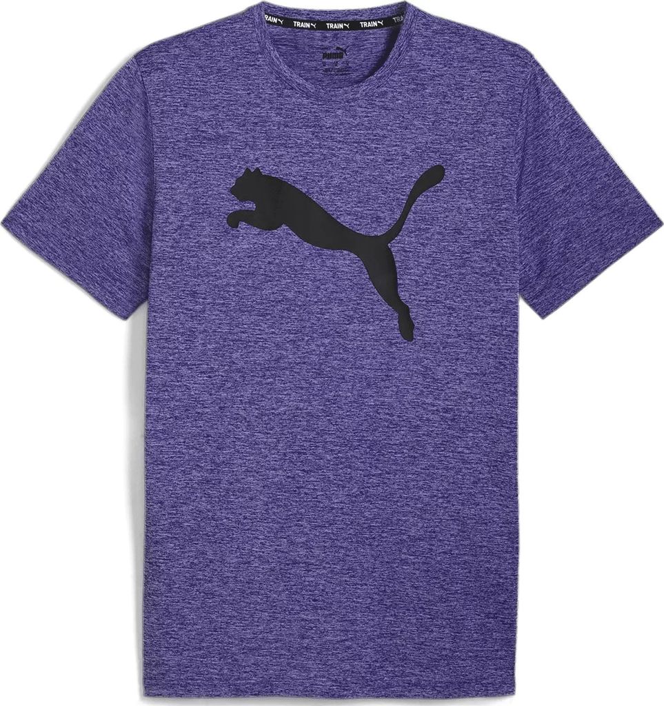 Puma TRAIN FAV HEATHER CAT TEE Lapis Lazuli Heather M