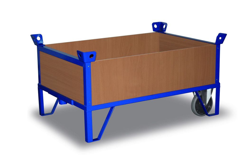 Variofit Rollplatte mit 4 Wänden, Ladefläche:1200x800 mm