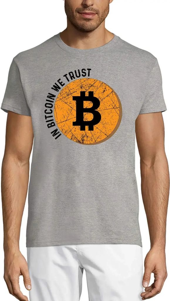 Herren Grafik T-Shirt In bitcoin we trust - Kryptowährung - für Händler – In Bitcoin We Trust - Cryptocurrency - For Traders – Öko-Verantwo...