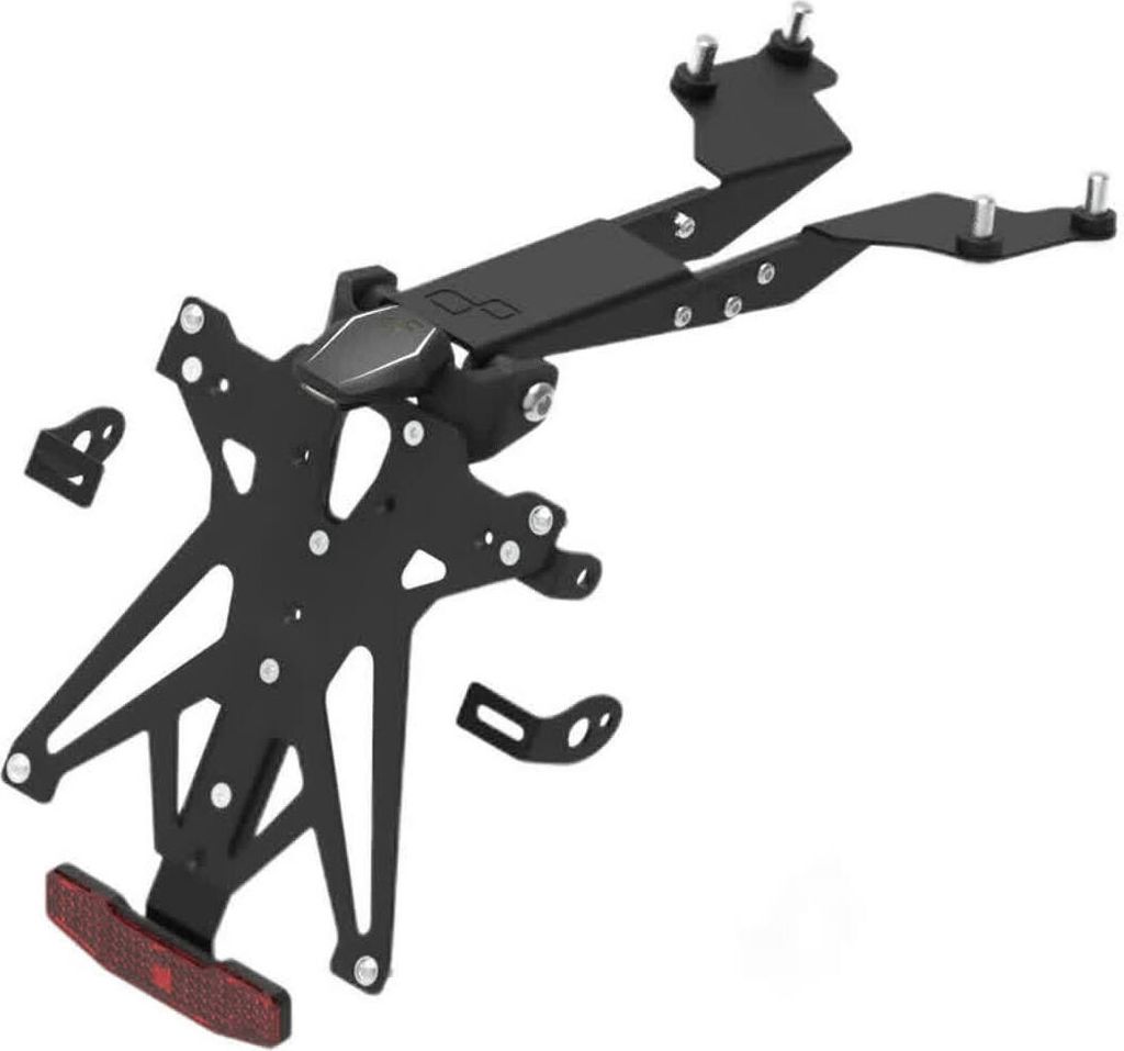 Lightech B1 Verstellbarer Kennzeichenhalter-Satz mit Licht und Reflektor