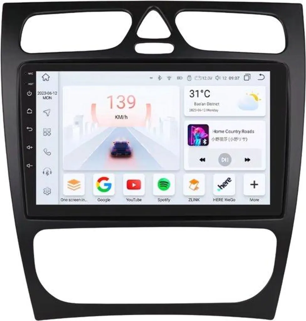 Autoradio Navigation GPS pour Mercedes W203 et W209 - Apple et Android