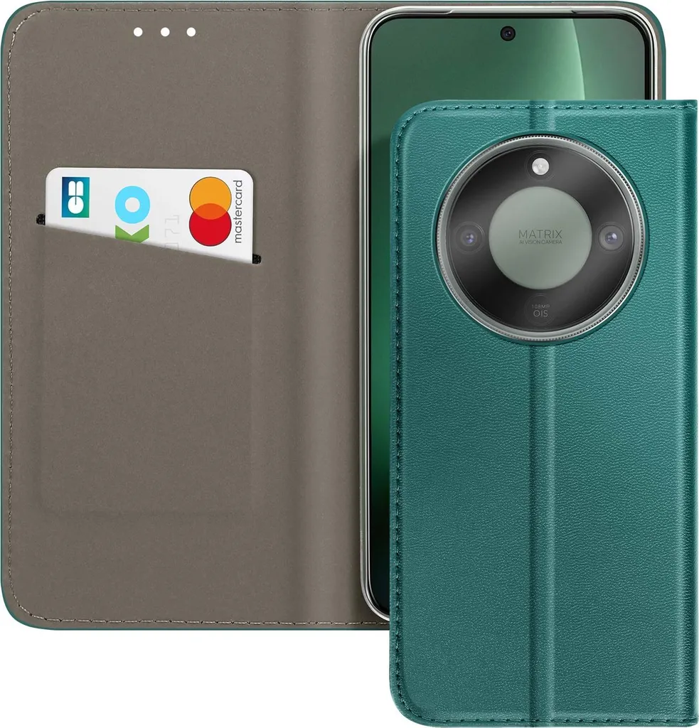 Avizar, custodia Folio per Honor Magic 8 Lite con schede e supporto, verde - 2