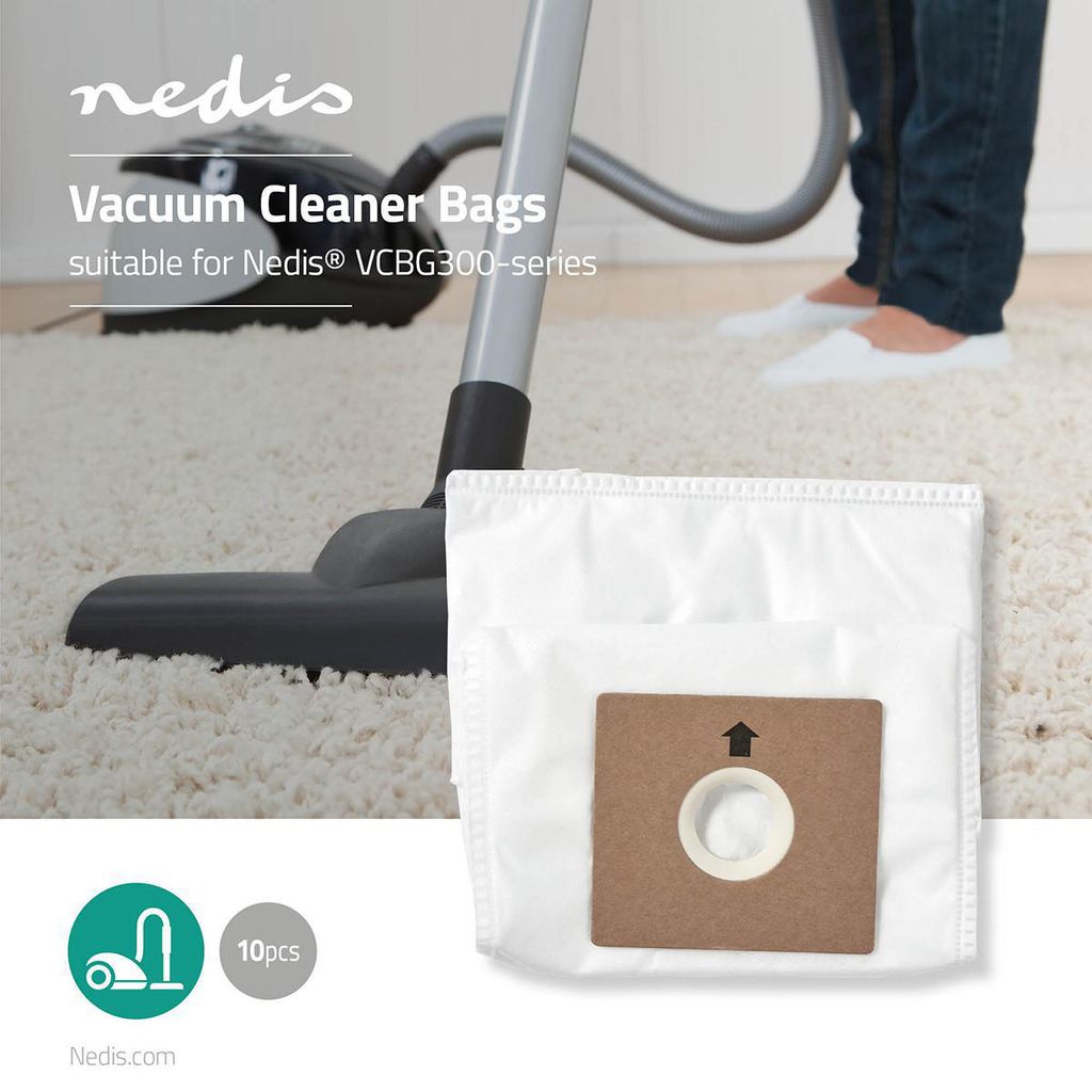 VACS 16 Sacchetti Per Aspirapolvere + 4 Filtri Motore - Compatibili Con LUX D815 - Tessuto Non Tessuto 5 Strati Antibatterico - 2