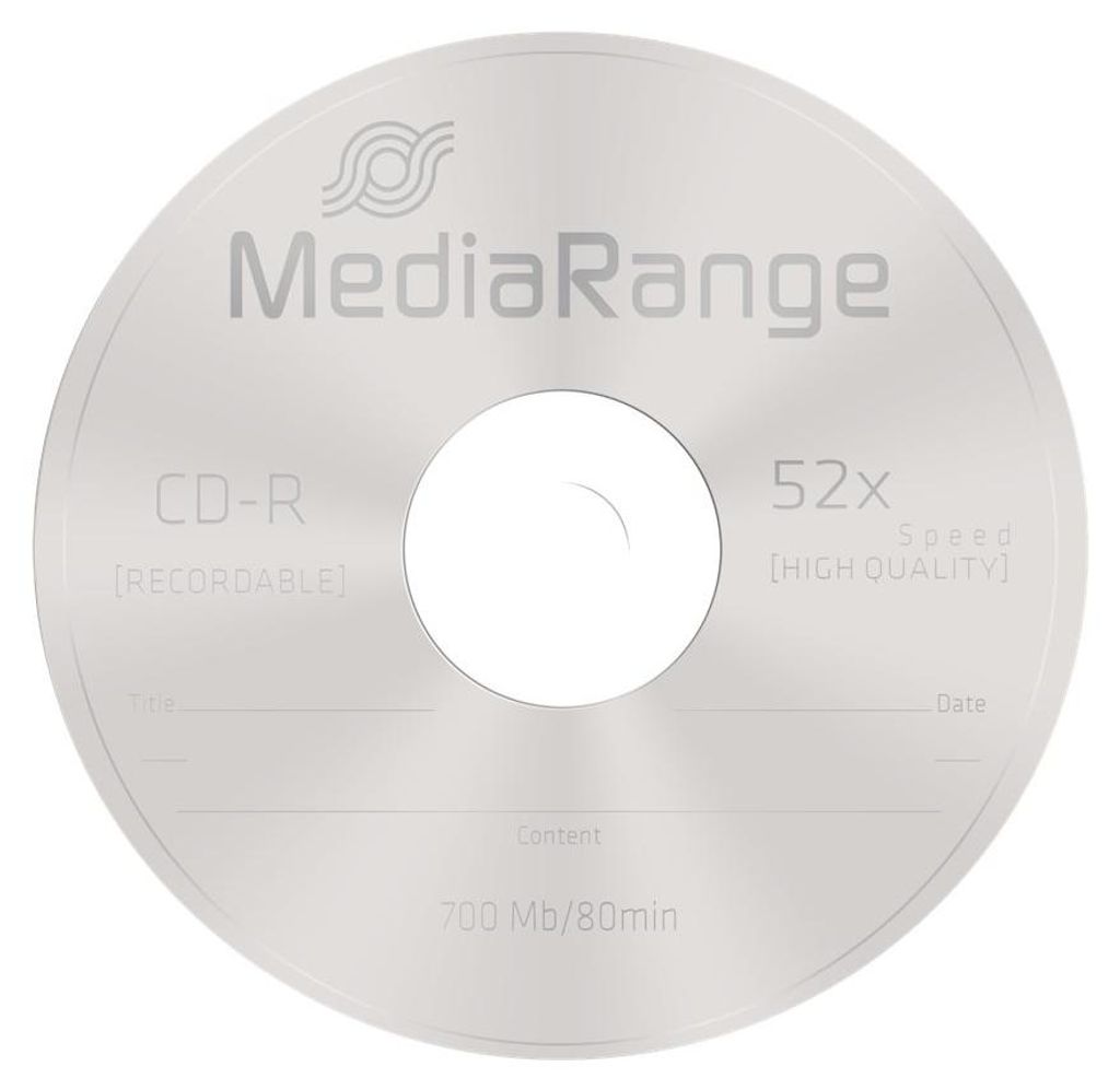 MediaRange MR204 CD-R  MediaRange 700MB 100pcs Spindel 52x Immagine del prodotto 