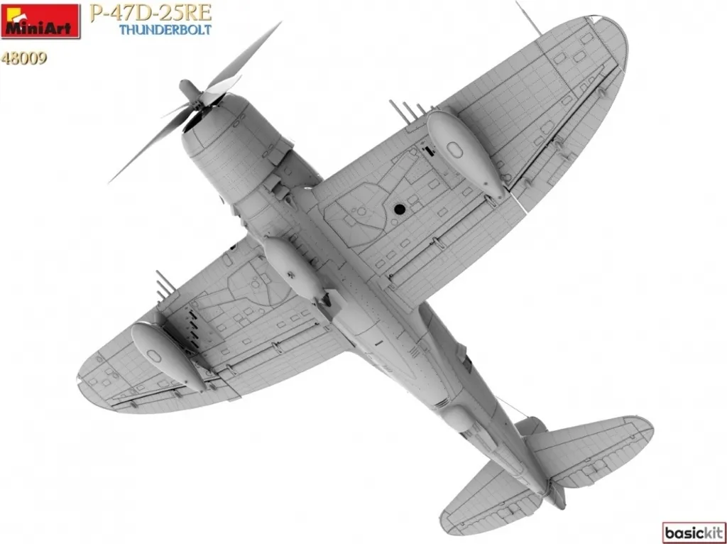 Kit MiniArt P-47D-25RE Thunderbolt 1:48 avec détails en plastique - 6