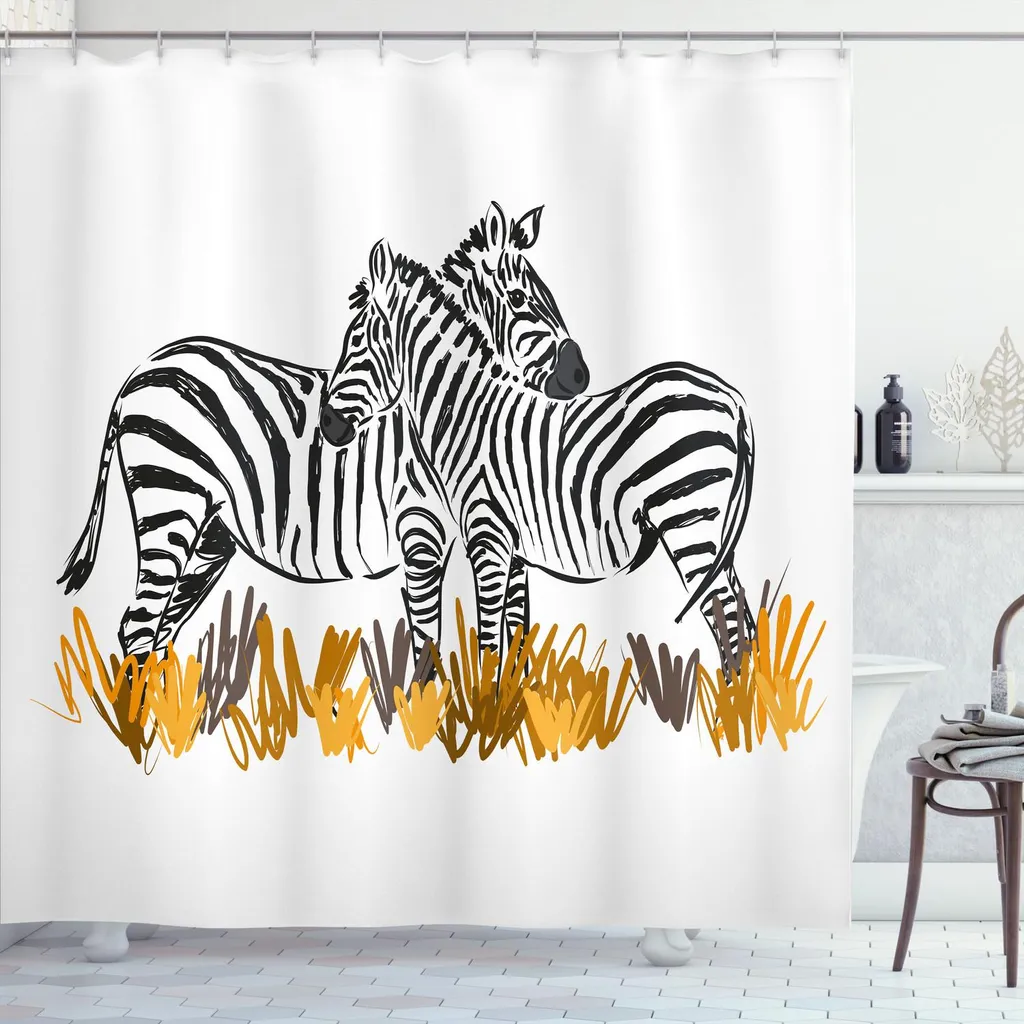 Tenda Doccia Lavabile ABAKUHAUS 175x180 - Sicura e Colorata per Famiglie