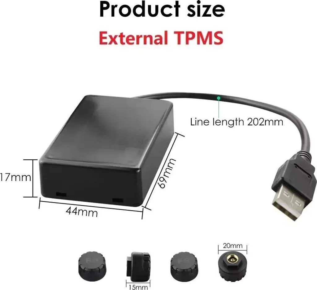 Système de surveillance TPMS externe Android alertes en temps réel - 2