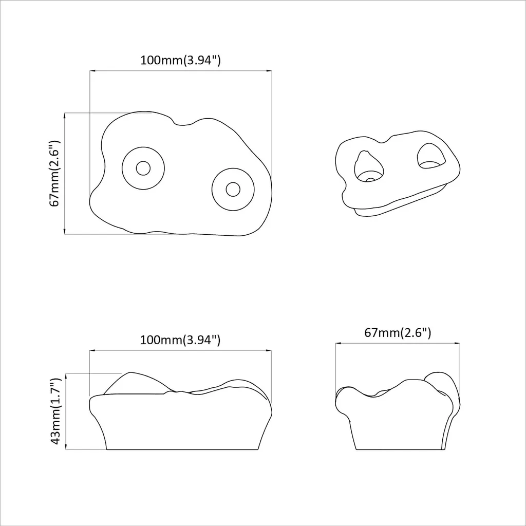 Prese Arrampicata Blu vidaXL 2 Pezzi in PP Sicuro per Bambini - 7