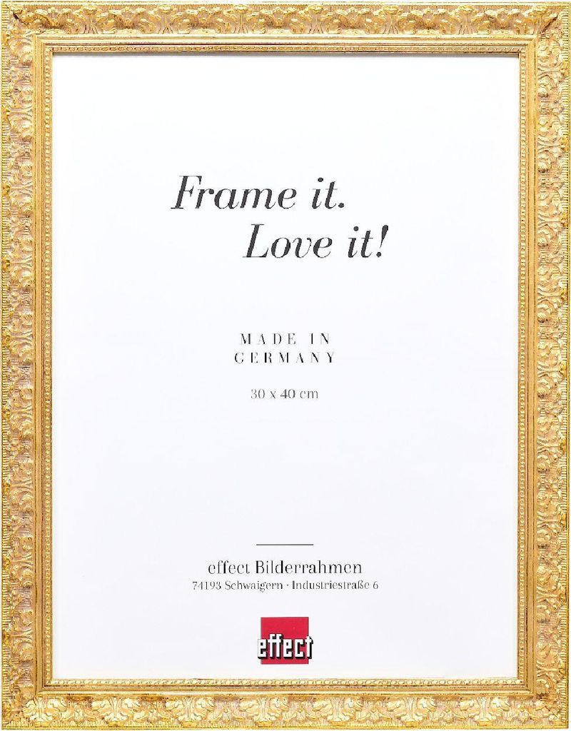 Effect Holzrahmen Profil 75 Barockstil gold 50x50 cm