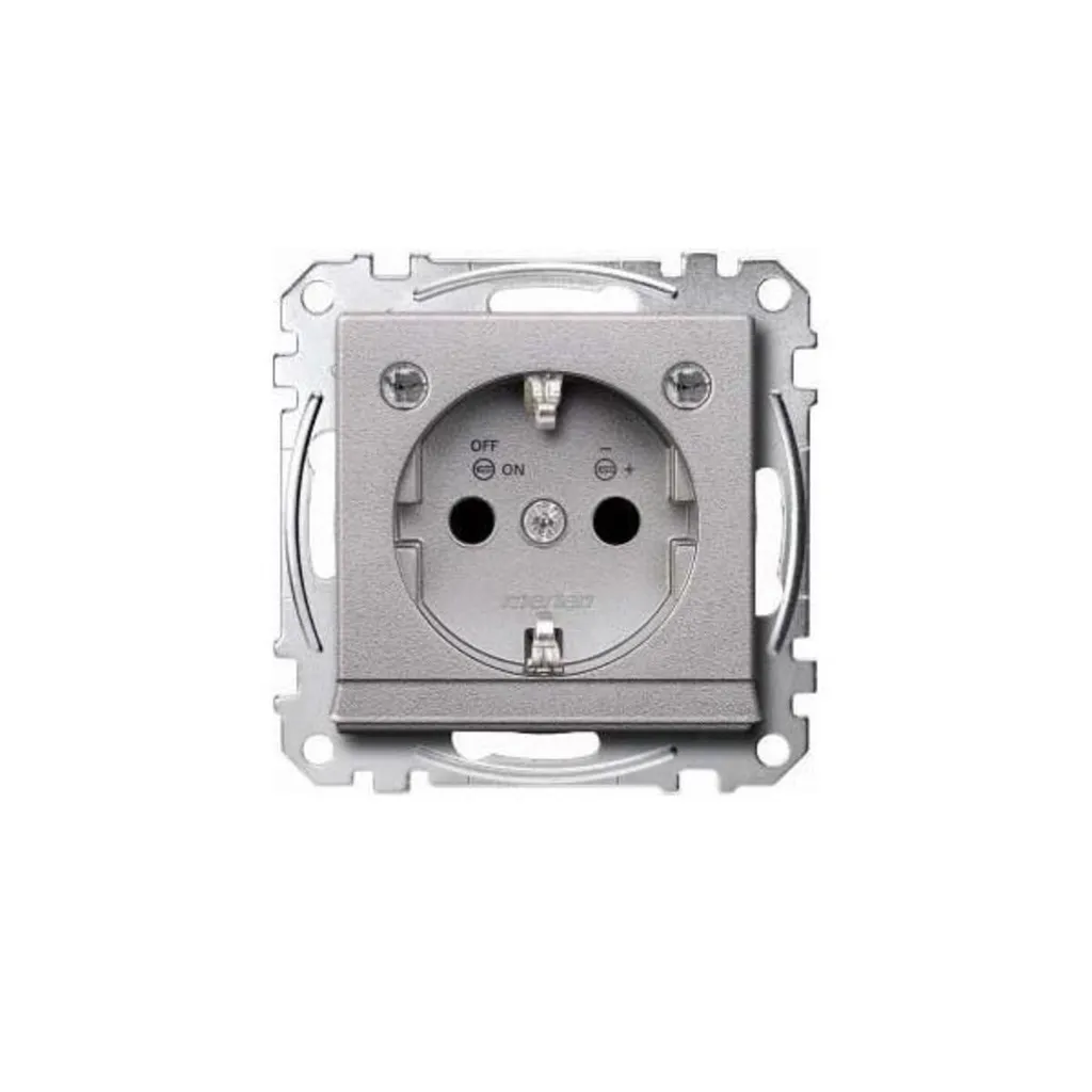 Rénovez vos installations avec la prise Merten MEG2304-0460 Alu CEE 7/3 Schuko