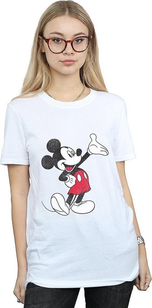Disney - "Traditional Wave" T-Shirt für Damen BI471 (M) (Weiß)
