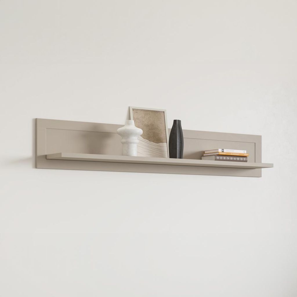 Wohnzimmer Wandregal in Beige, Landhausstil, 1 Ablageboden - EPSOM-83