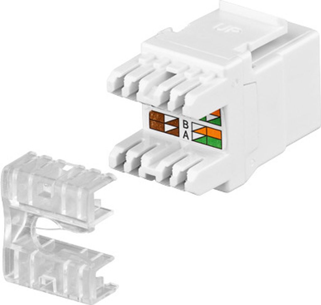 KeyStone Jack Cat. 5e RJ45, LSA, UTP, SNAP-IN, Good Connections