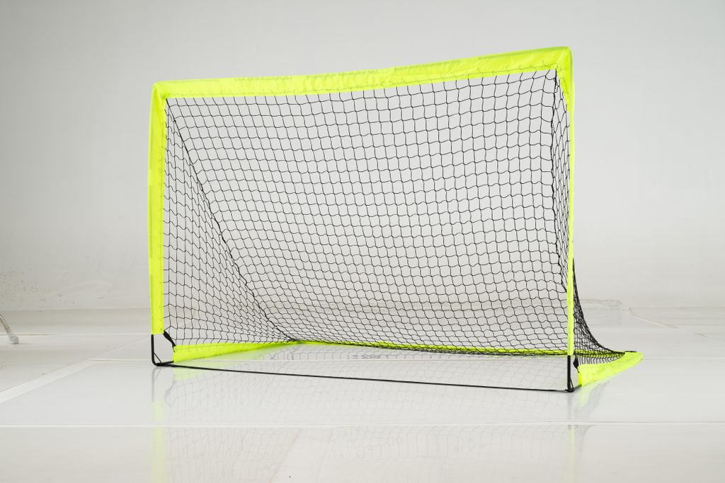 COSTWAY 2er Set Fußballtor für Kinder, Pop Up Fussballtor | Trainingstor mit verstärkten Glasfaserstangen & Tornetzen, Trainingsnetz klappbar