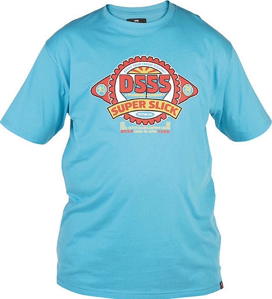 Übergrößen T-Shirt D555 Silva Scuba Blue 3XL