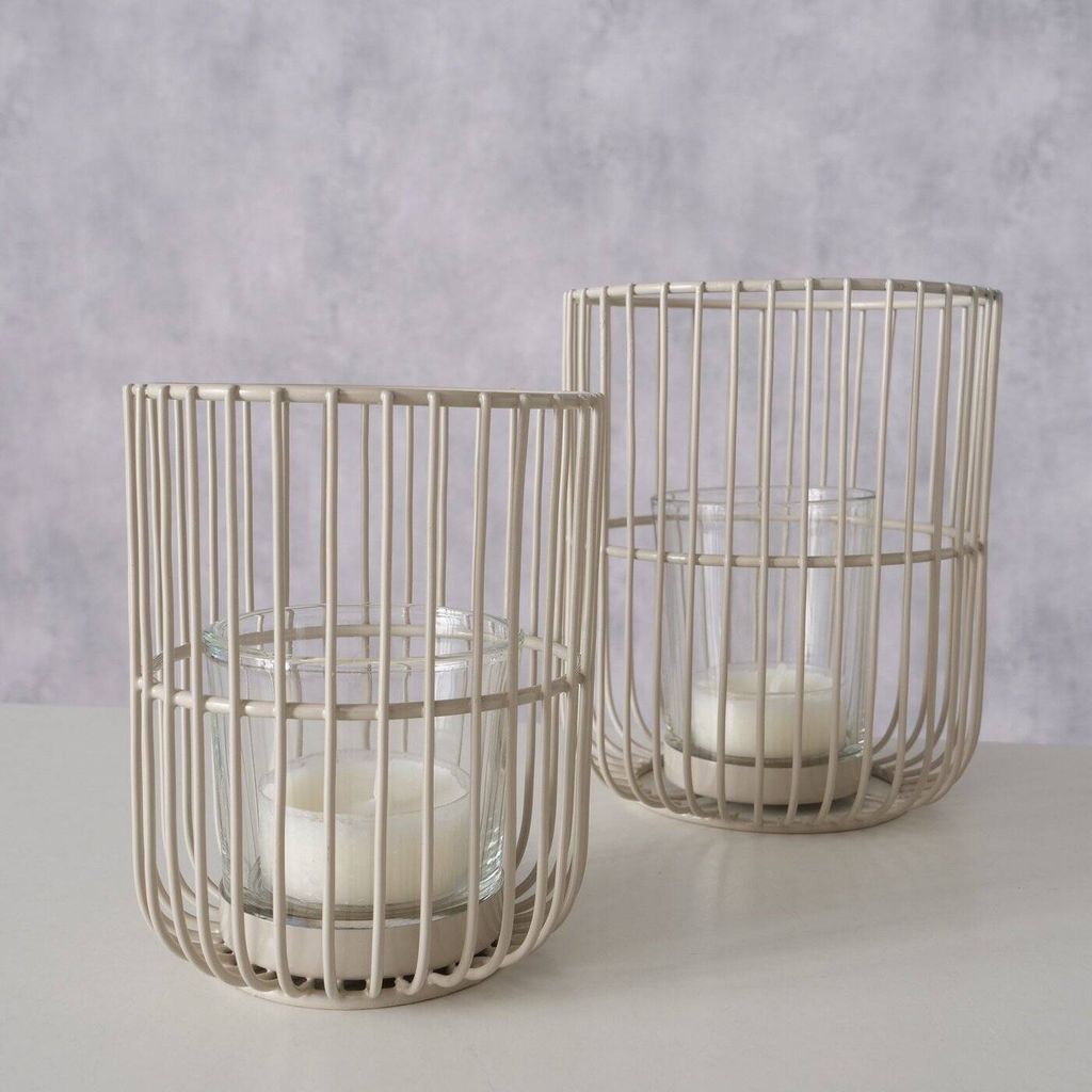 Goldene Metall-Laternen – 2er-Set Mit Hurricane-Glas, Bauernhaus-Stil, 30,5 Cm & 22,9 Cm, Für Drinnen & Draußen