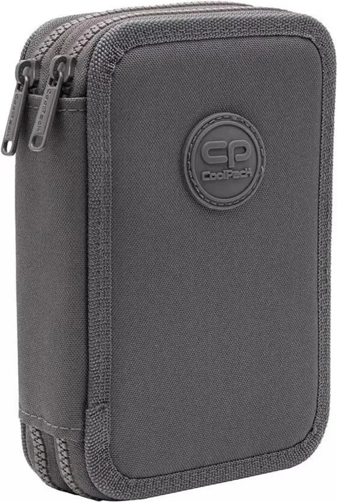 CoolPack Jumper 2 RPET Grey : Trousse Durable et Écologique 2 Zips