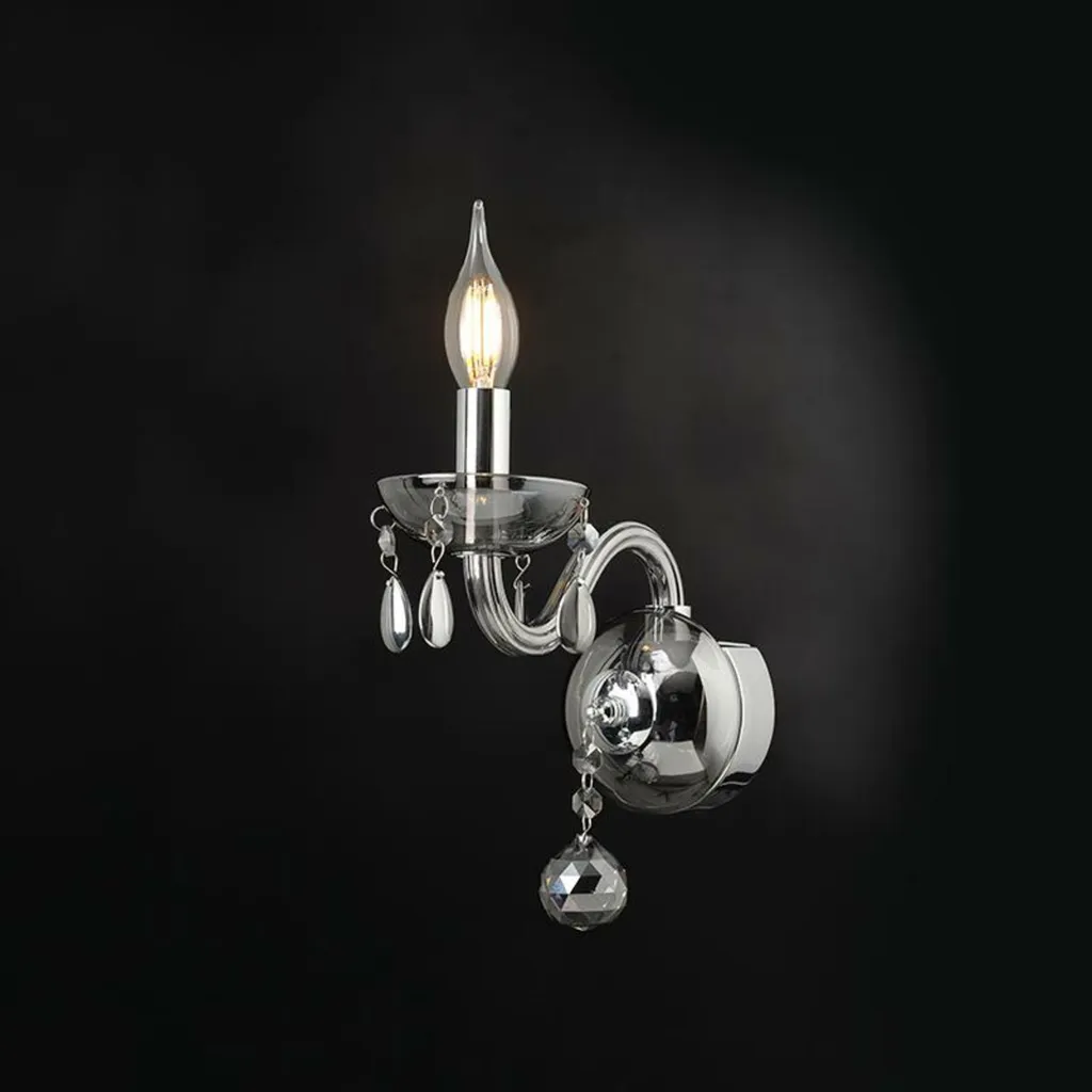 Applique murale cristal luxueuse pour salon et chambre - Design élégant