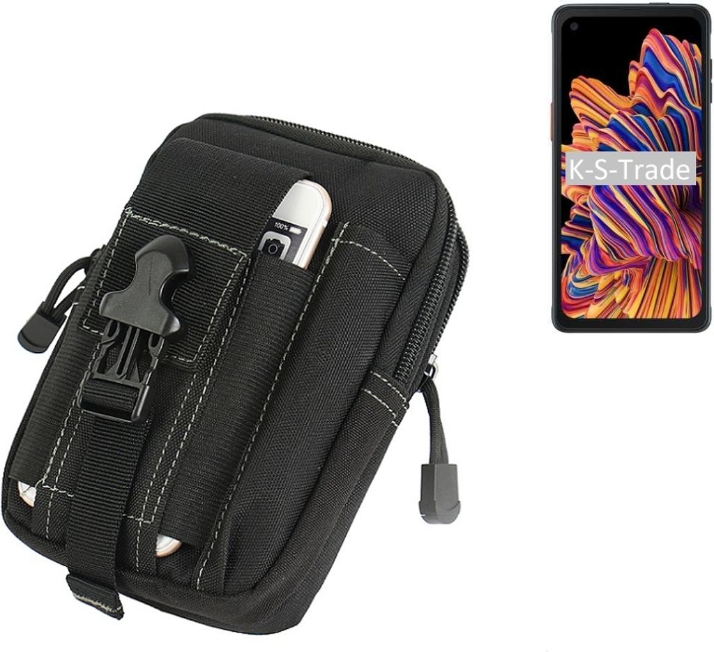 K-S-Trade Gürtel Tasche kompatibel mit Samsung Galaxy XCover Pro Gürteltasche Holster Schutz Hülle Handy Hülle Smartphone outdoor Handy-Hülle