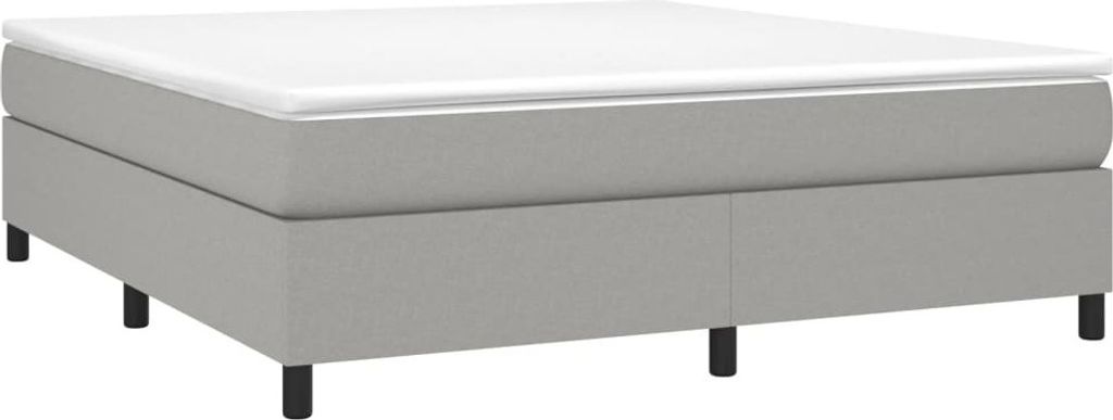 Eleganter Möbel Boxspringbettgestell Hellgrau 180x200cm Stoff - CJG466663 - Klassische BettenJugendbett Tagesbett