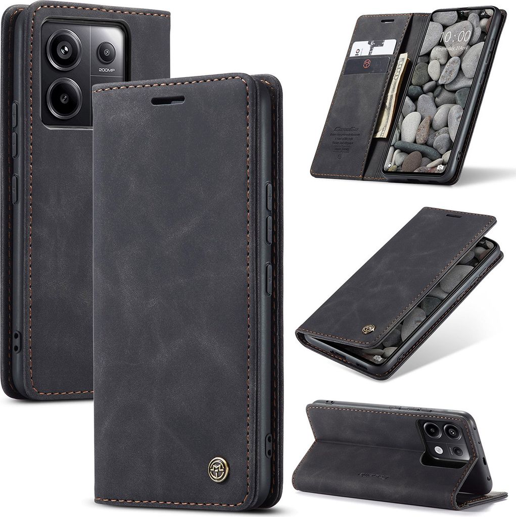 Xiaomi Redmi Note 13 Pro 5G Hülle, Retro Kunstledertasche Produktbild 