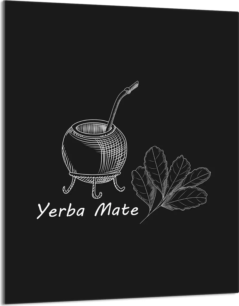 Tagliere in Vetro 40x52 Yerba Black - Coprifornelli Ceramica e Gas