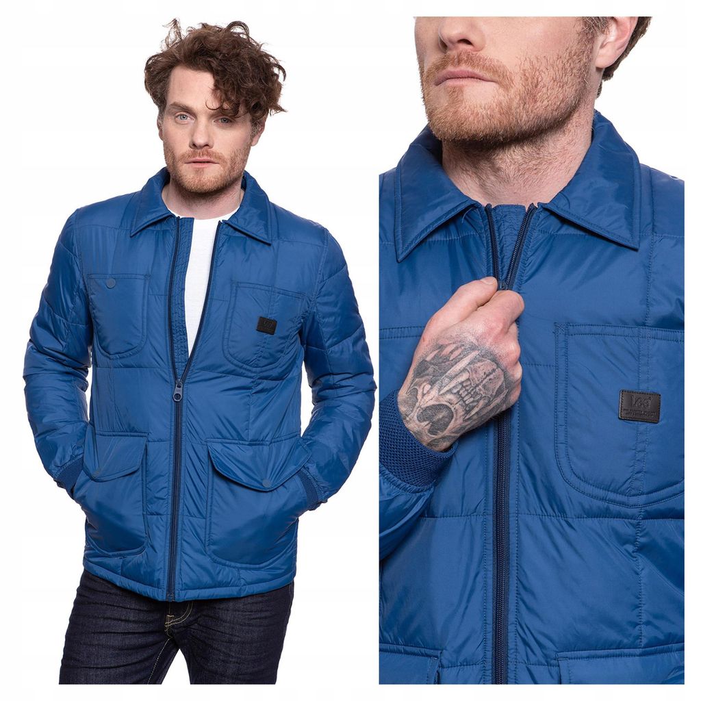 Lee | Herren Lightweight Padded Jacket Übergangsjacke leicht gesteppt Casual Größe S